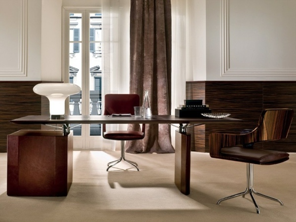 Moderný kancelársky nábytok, stôl, drevený nábytok Moderná stolná lampa do kancelárskeho nábytku