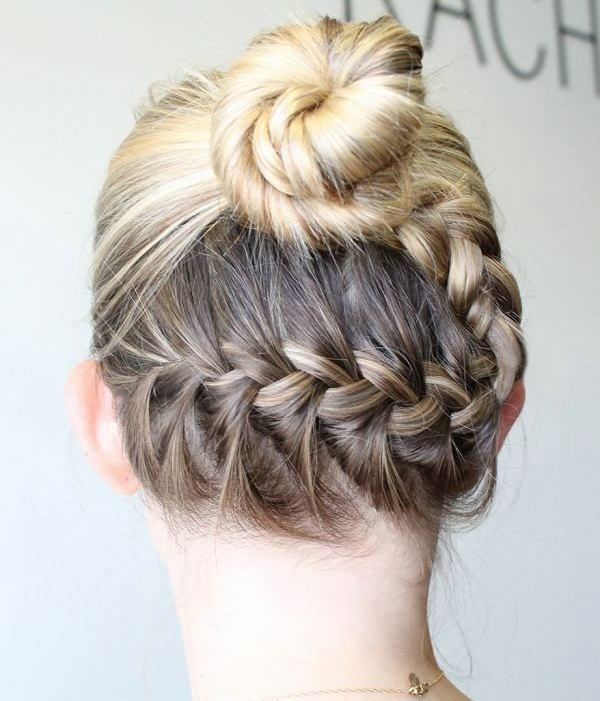 Účesy pre upútané účesy Ombre vlasy dolu Ombre vlasy dole, hore hnedé, blond
