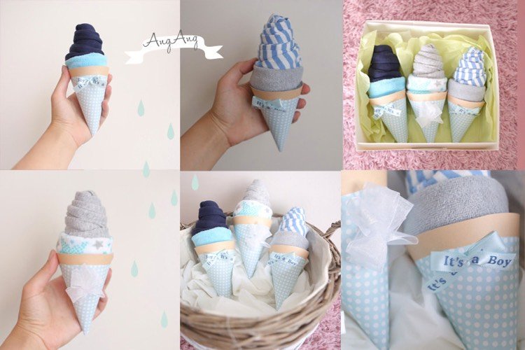 darčeky-dvojičky-narodenie-chlapec-zmrzlina-vafle-detské bodyčko