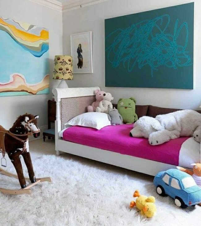 nastaviť dennú posteľ tabuľu nástenné hračky hojdacie kone