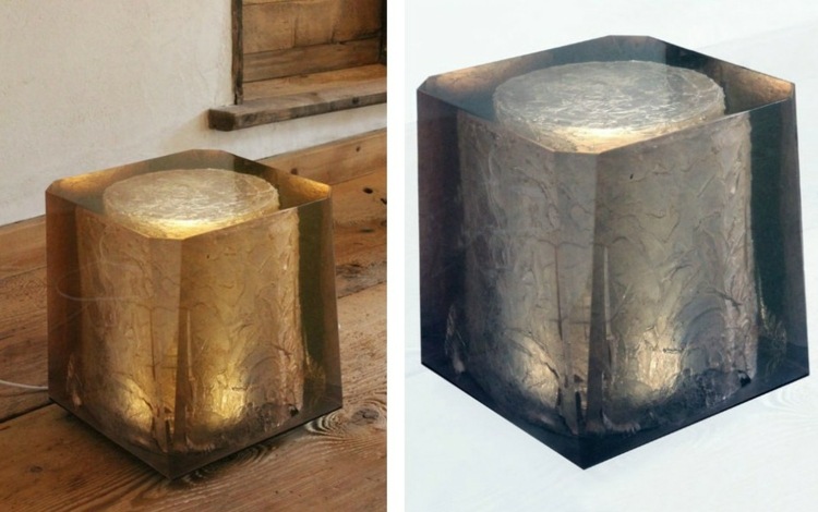 originálne osvetlenie led stĺpcový nápad kremenné svetlo originálny bočný stolík