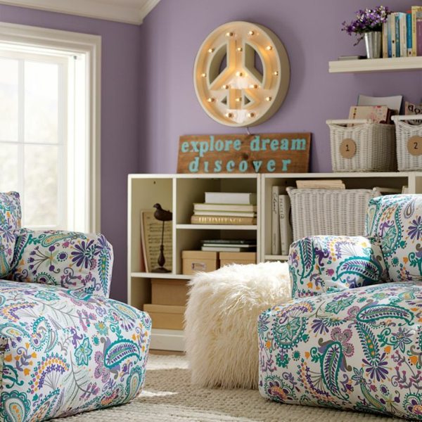 Návrhy na dizajn sedacieho vaku pre detskú izbu