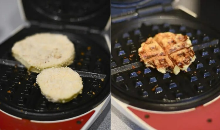 Zeleninu opečte so syrom a upečte v žehličke