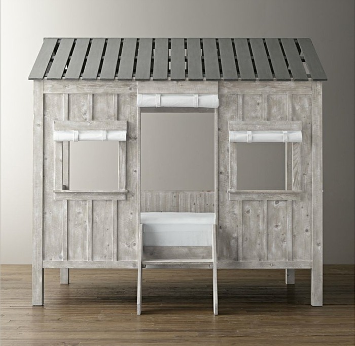 dizajn postele pre deti rebrík schody smrekové drevo