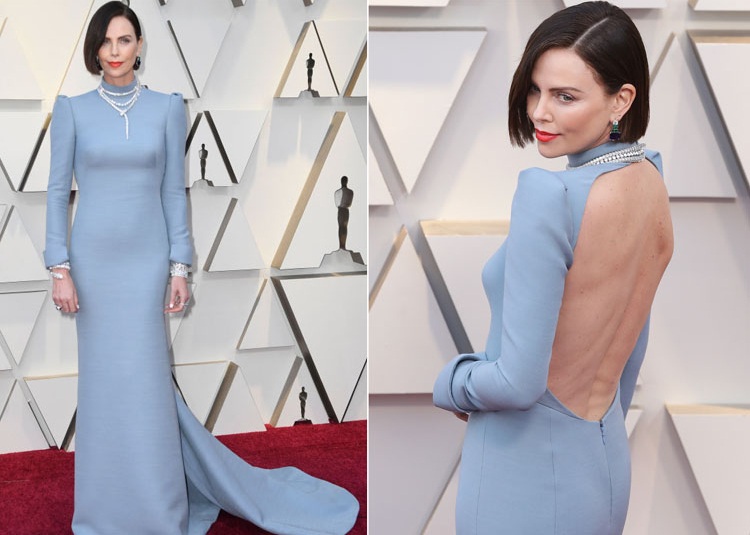 Večerné šaty Oscars 2019 charlize Theron Dior