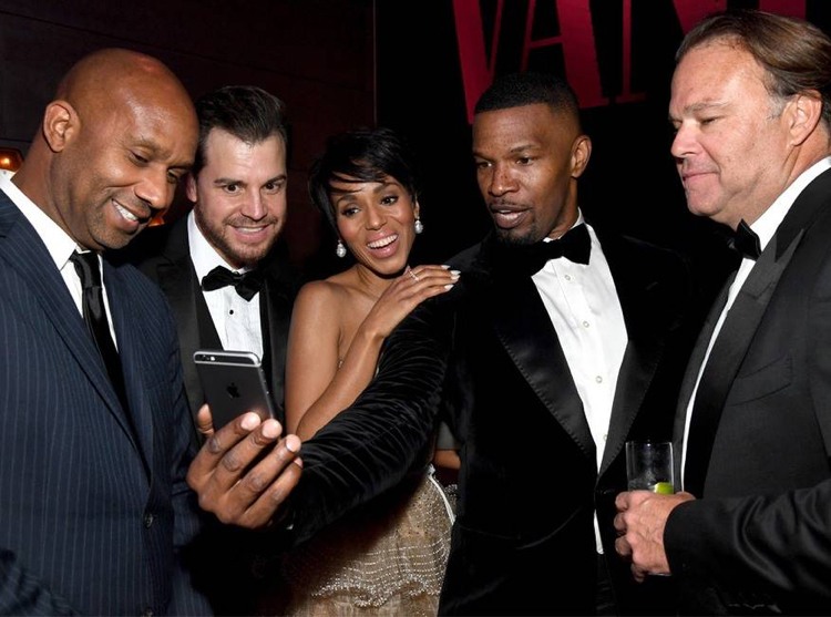 Oscary 2019 Skvelé večierky Jamie Foxx Kerry Washington Selfie