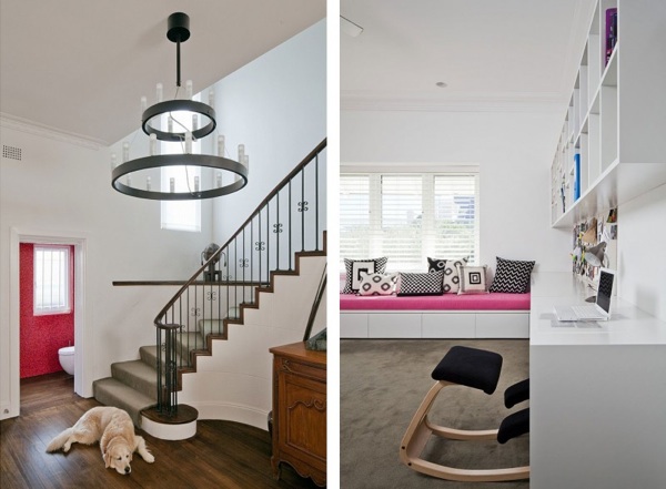 elegantný interiér - ružová dekorácia