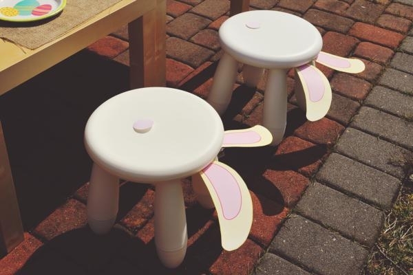 záhradná párty pre deti-na ozdobu veľkonočných zajačích uší vyrobených z drotárskeho papiera záhradná veľkonočná párty pre deti nápady na veľkonočné dekorácie zajačie uši vyrobené z papierových remesiel