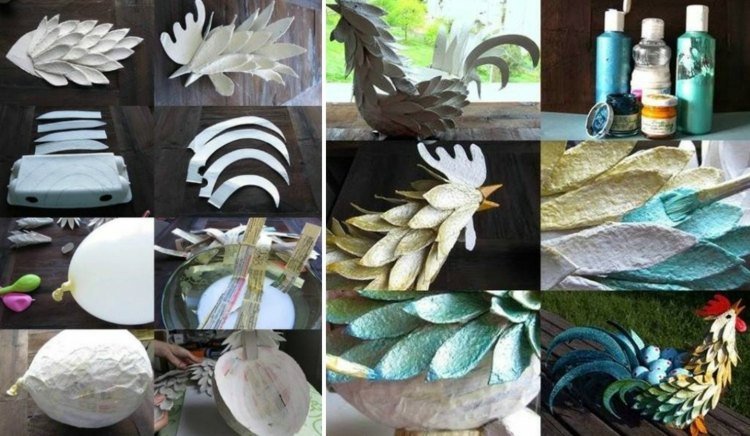 Veľkonočné remeslá-kartóny na vajíčka-návod-veľkonočné-zvieratká-záhradná dekorácia