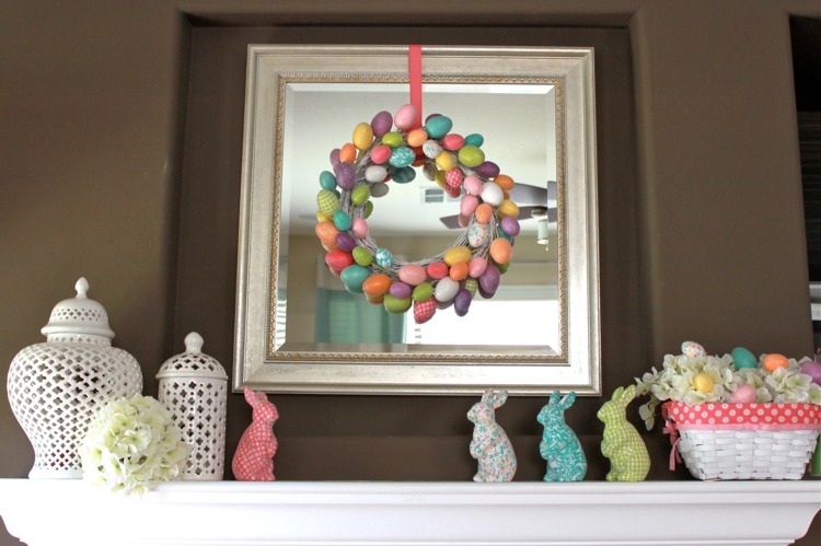 Veľkonočné dekorácie podľa komína