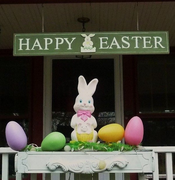 Vonkajšia dekorácia Veľkonočné dekorácie Jarná dekorácia Veľkonočné vajíčka Veľkonočný zajačik