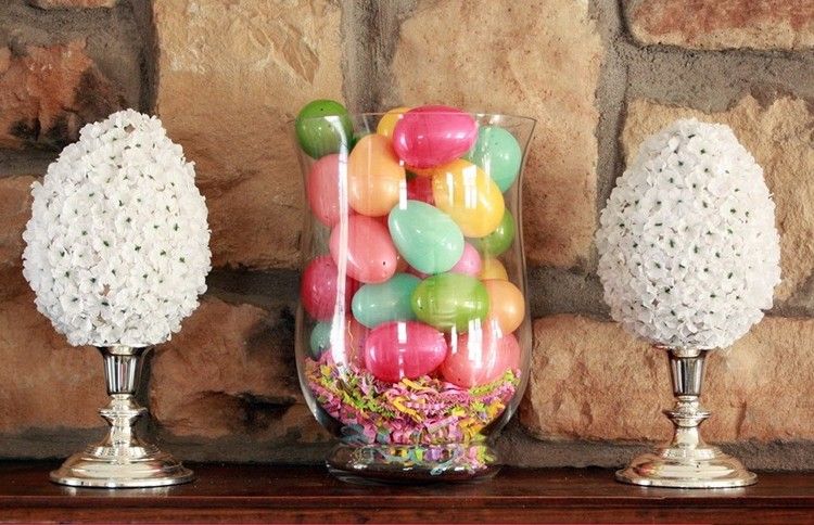 Veľkonočné dekorácie-urob si sám-drotári-nápady-rozkvitnuté-veľkonočné vajíčka-biele