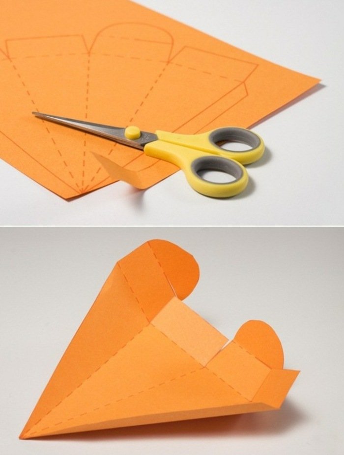 darčekové veľkonočné drotárske nožnice z mrkvy a kartónu