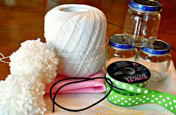 darčekový drotár veľkonočné materiály bobble bunny