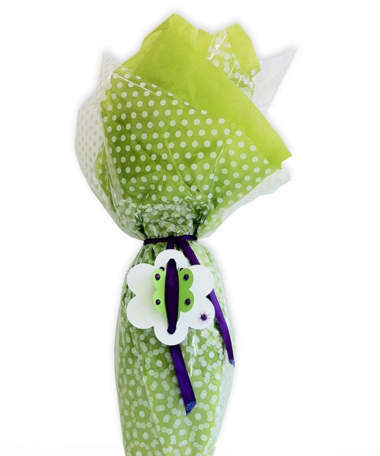 obaly-veľkonočné darčeky-balenie-fľaša-obal-papier-zelená-transparentná-stuhy