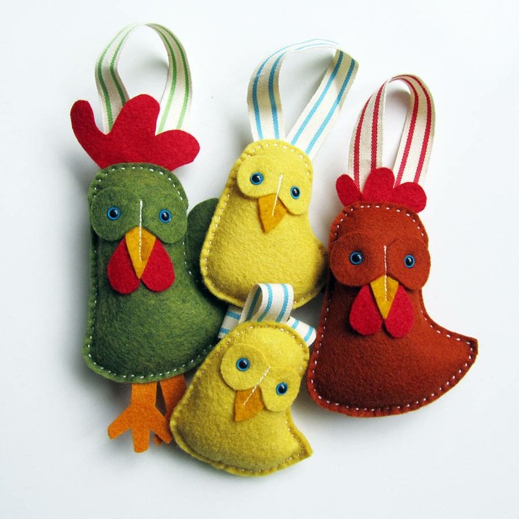 veľkonočné nápady 2015 feel-deco-tinker-chicks-huehner-anhaenger-veľkonočné kytice