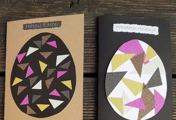 Vyrobte si s deťmi veľkonočné pohľadnice s geometrickými motívmi na kraslice