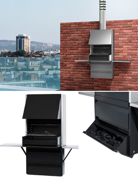 dizajn grilu plek 66 rokoková montáž na stenu