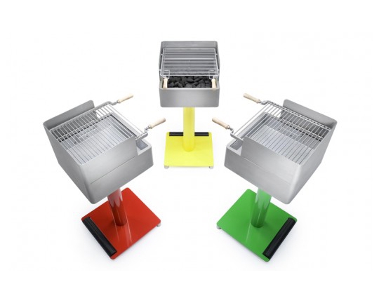 moderné grily na drevené uhlie BBQ valčík MOM design