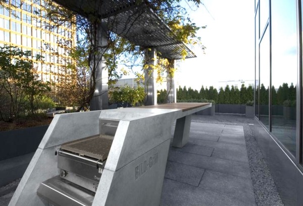 Vonkajšie dizajnové grily Grilovací stôl Kinzo