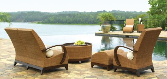 nábytok voda počúvať zvuky nápady dizajn terasy vonkajšia voda počúvajúca zvuky nápady na dizajn terasy