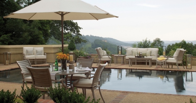 tipy na dizajn dreva pre vonkajší bazén nábytok bazén drevo tipy na tvorbu nápady