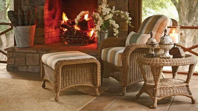 vonkajší oheň teplé chladné počasie pruhovaný vzor nábytok krb požiar teplé chladné počasie pruhované