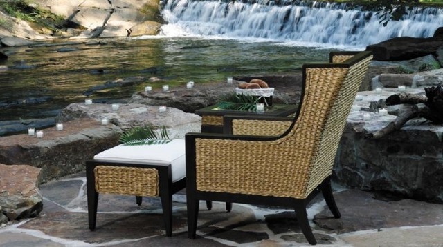 nábytok dizajn sviečky skaly vodopád romantická atmosféra vonkajšie nápady sviečky skaly vodopád romantická atmosféra