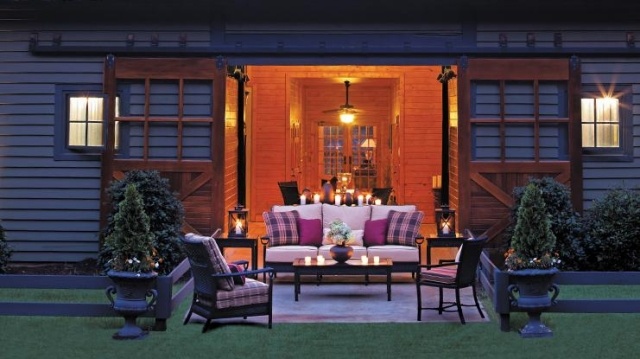 nábytok fialová paleta farieb mierne osvetlenie vonku vonkajšia paleta farieb mierne osvetlenie mimo stromčekov