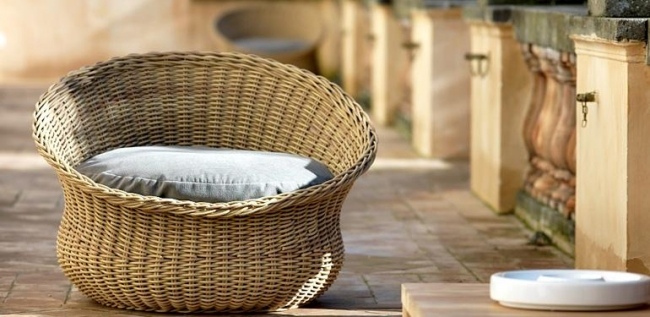 Sedačka Mamy vyrobená z WaProLace s odnímateľným poťahom moderná