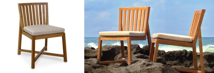 vonkajší nábytok warisan stolička design drevo jalan