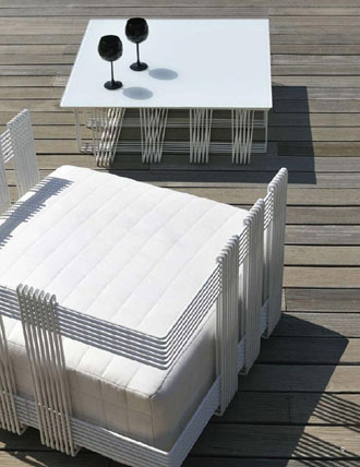 moderný vonkajší nábytok elegantný moderný vonkajší dizajn - nábytok