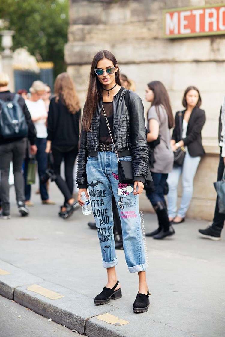 Boyfriend Jeans Trend Nápady na jarné outfity na jar 2021