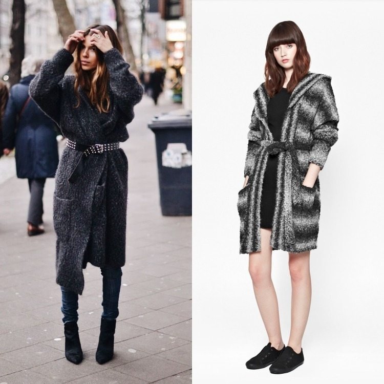 Nadrozmerný sveter s opaskom outfit-nápady-vesty-oversize-opasok-sivá-čierna-ležérna-móda