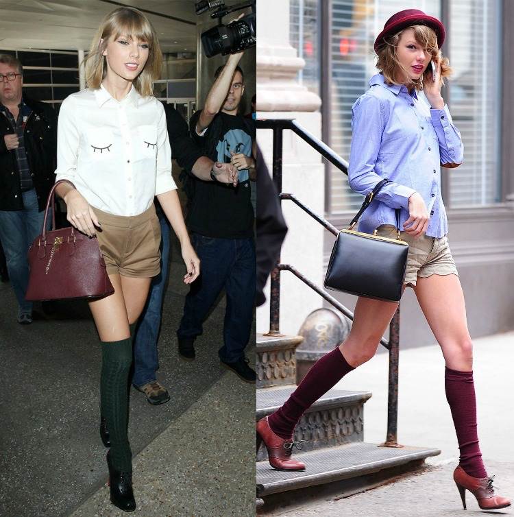 Speváčka Taylor Swift tiež nosí stehná podkolienky-podkolienky-kombinujuce-taylor-swift