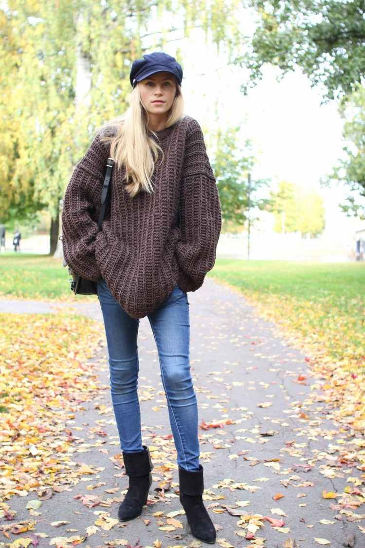 Nadrozmerné nápady na oblečenie, ako štýlovo skombinovať svetre