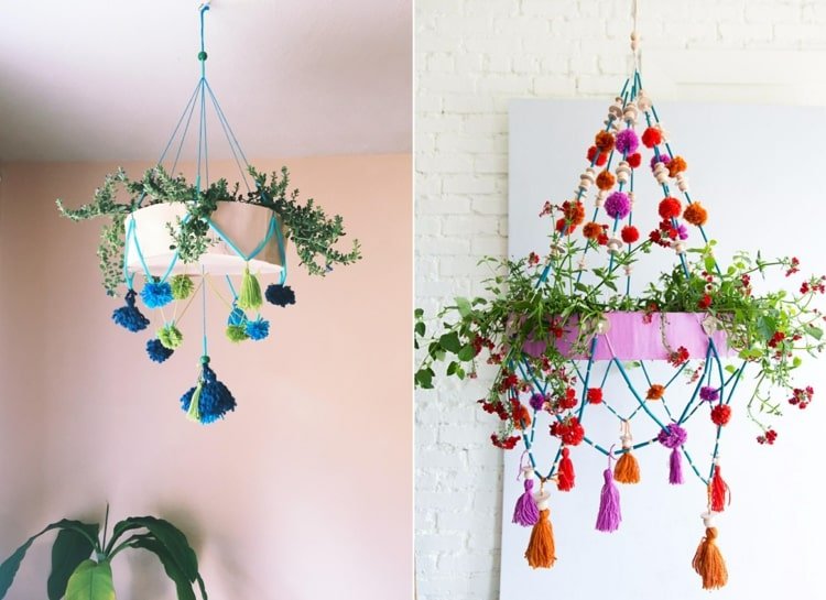 Mobilné drotárstvo na sadenie - prsteň z papierového mache a pajaki prevedenia