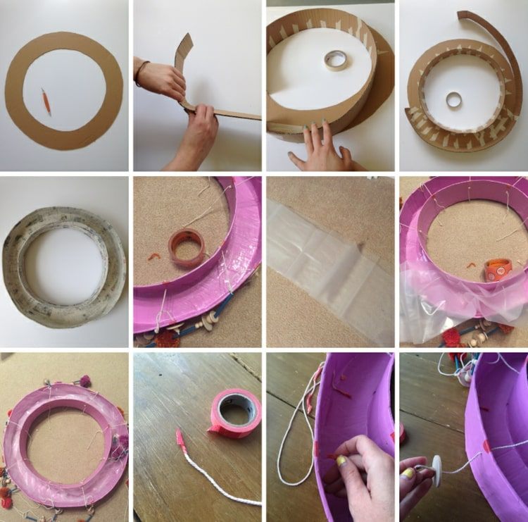 Vystrihnite prsteň z lepenky a urobte ho vodotesným papierom