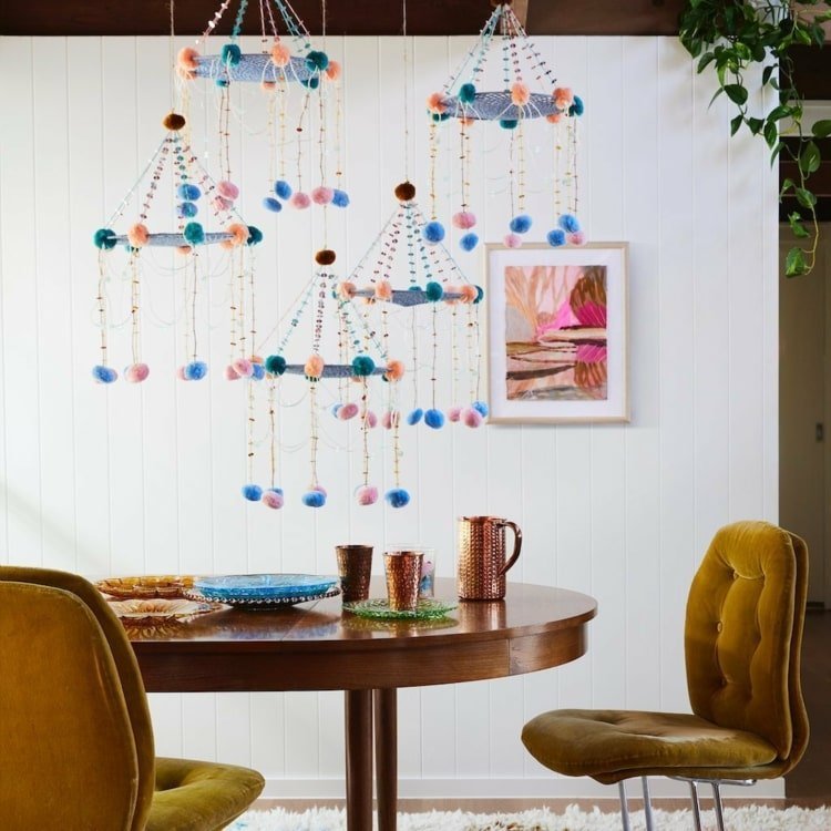 Skombinujte niekoľko Pajaki ako domácu dekoráciu