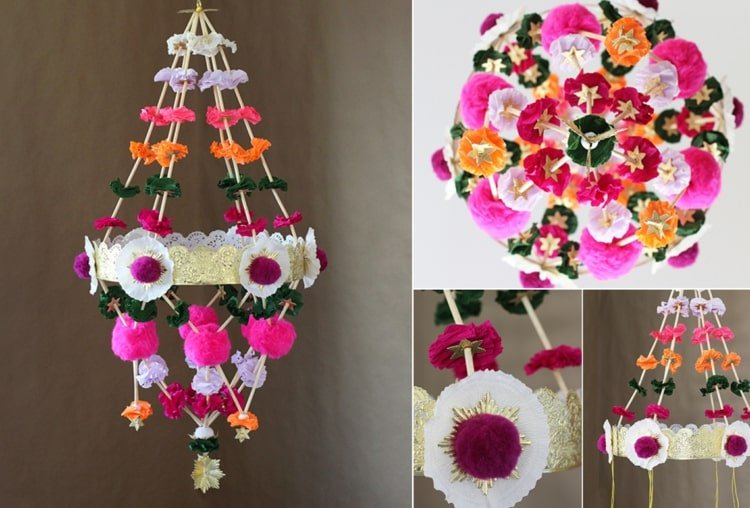 Vypracované pajaki na jarnú a letnú dekoráciu