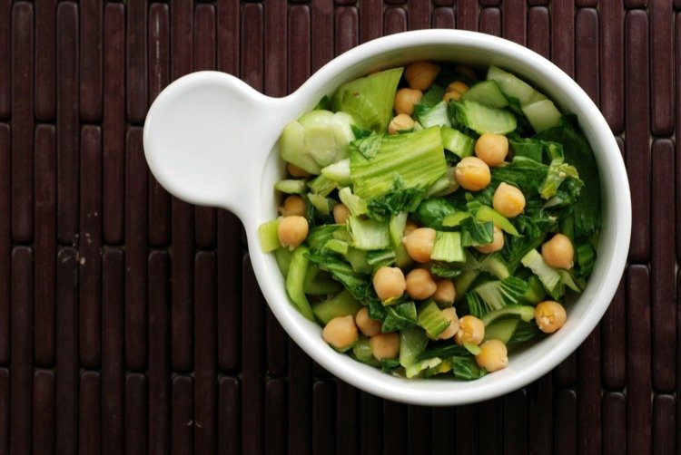 suroviny zelenina pak choi recepty kari cícer