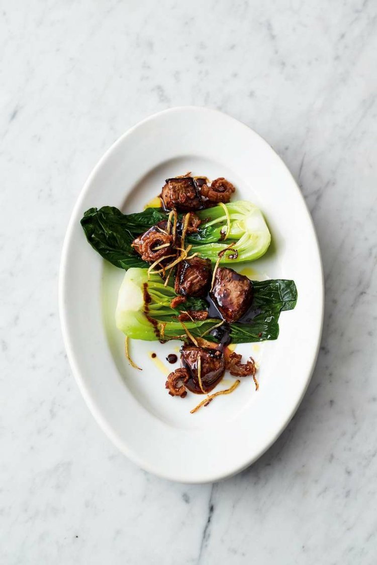 baby pak choi recept jamie oliver hovädzie miso