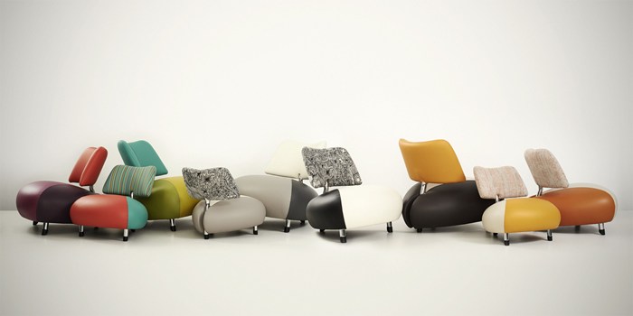 pallone rodinné kreslo leolux nízke čalúnenie farebné pallone rodina leoluxov čalúnených kresiel nízke čalúnenie farebné