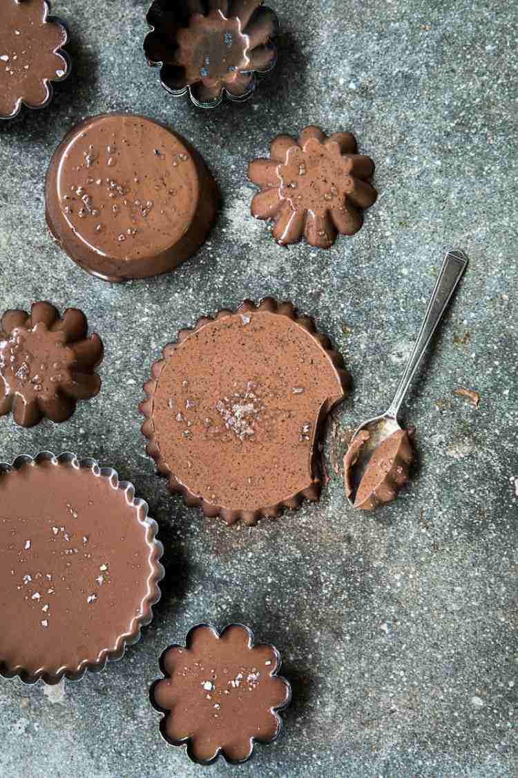 baileys čokoládové formy na panna cottu