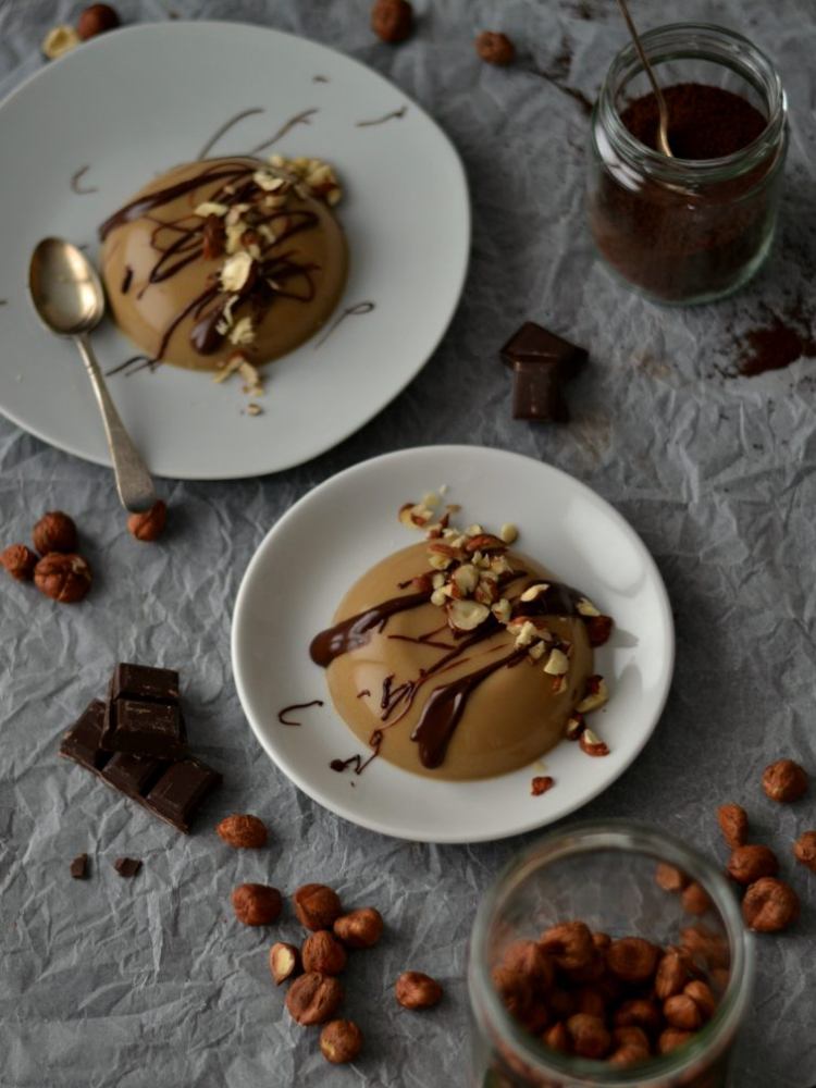 káva panna cotta recept vegánska čokoláda kokos