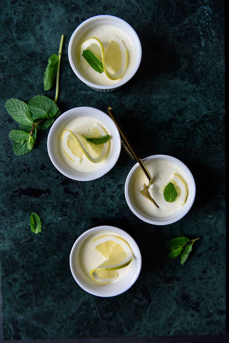likér panna cotta recept citrónové limoncello