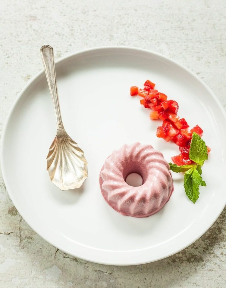 recept panna cotta pleseň jahody mäta