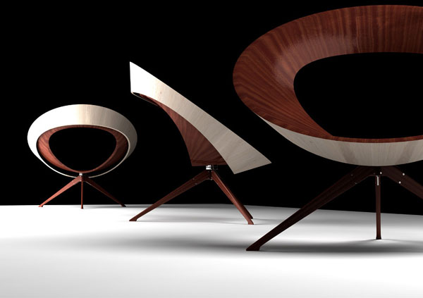 Drevený konštrukčný nábytok Stolička Papasan Drevený stavebný dizajnový nábytok Kreslo Papasan