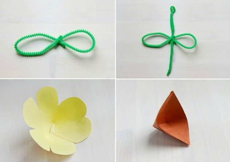 papierové kvety-drotár-deti-plyšový-drôt-čistič-rúrok-čistič-rúr-čistič-drôtu