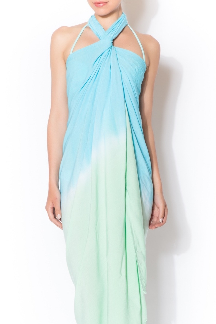 pareo-látkový zábal-delikátna-guava-zelená-tyrkysová